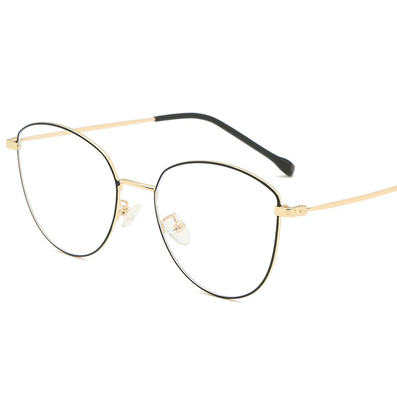 Новые корейские модные анти синие очки стильные металлические плоские