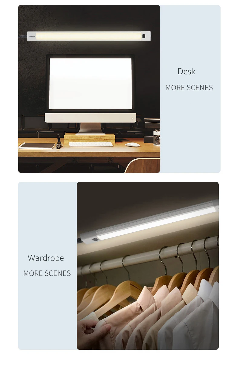 Panasonic ручной переключатель развертки СИД под шкафом кухонный светильник шкаф для