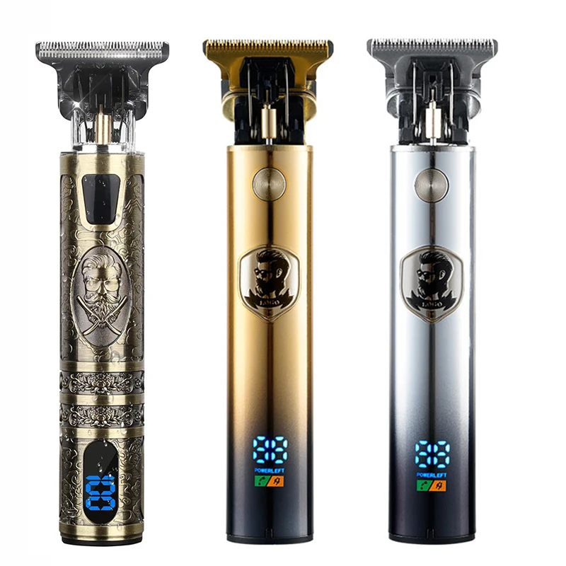 

Hair Trimmer T9 Hair Clipper Rechargeable 0mm Shaving Machine Shaver Beard Professional Men Hair Cutting Machine Barbershop