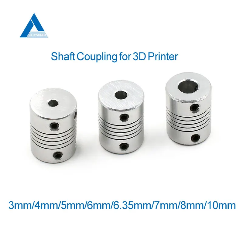 

D19*L25 Aluminium flexible Jaw Shaft Coupling 3 5 8 6.35mm 8mm 10mm CNC Stepper Motor Coupler Encoders Engraving Machine