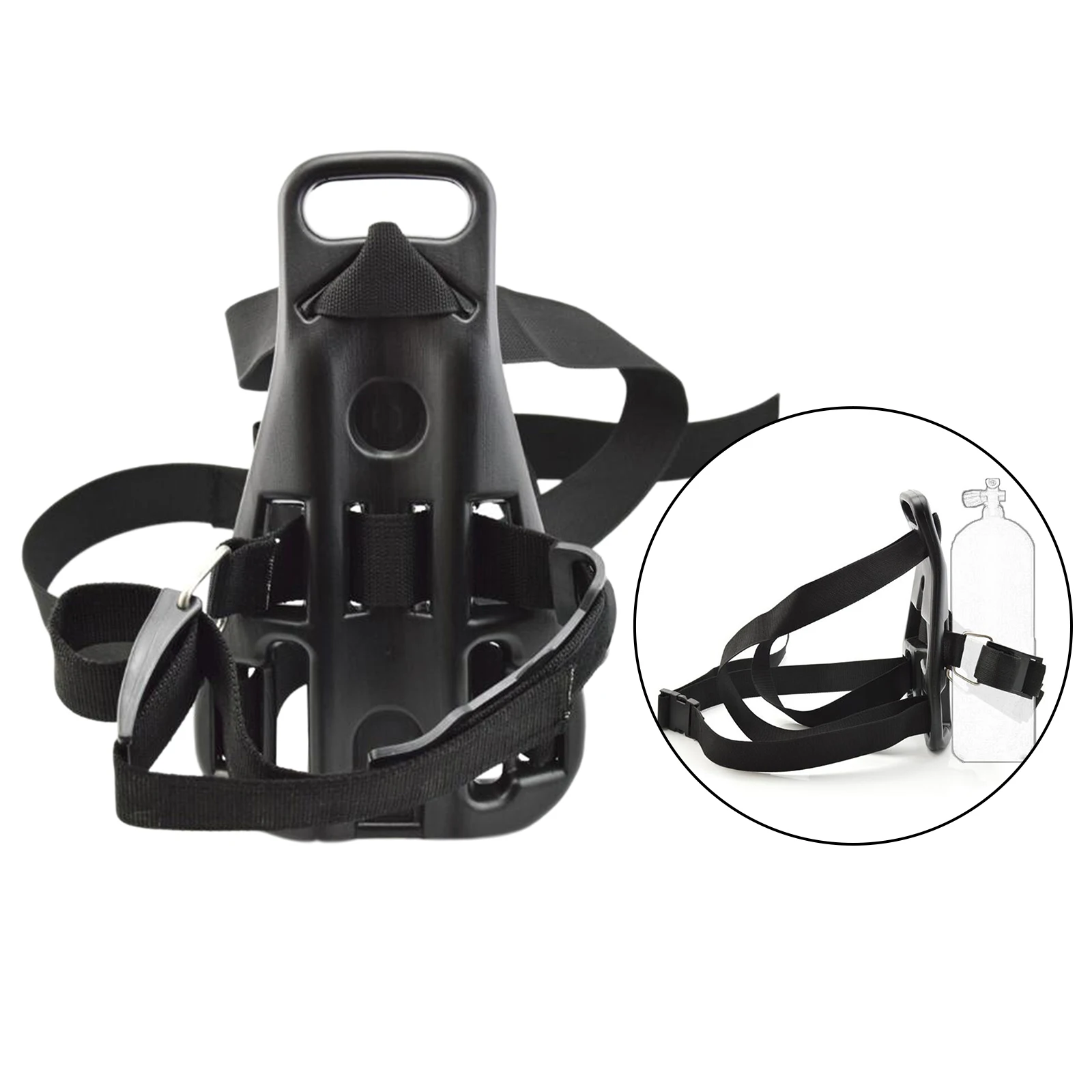 

Anti-Slip Scuba Diving Oxygen Tank Backpack Bracket Support Holder Snorkeling Gas Bottle Support Holder Rack 14x9inch