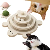sisal cat scratcher board mat durable ball toys for cats scratching accessories cat scraper toy wood claw sharpener pet supplies