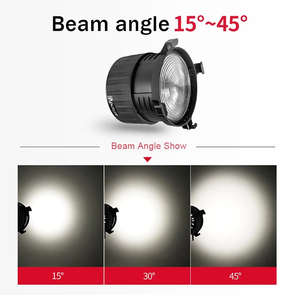 Aputure F10 Fresnel для LS 600d Pro линза с зумом Френеля заполнясветильник фотосъемки