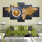 Домашний Декор 5 шт. HD карта кофе художественные плакаты картина для гостиной украшения картины оптовая продажа домашний декор