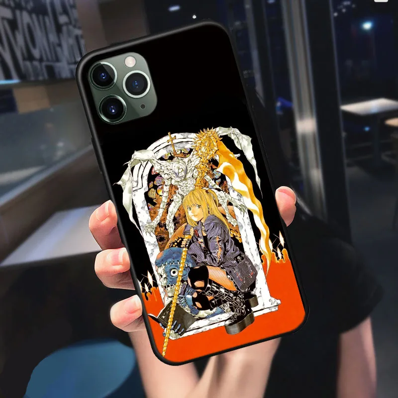 

Rem and Misa Death Note Anime Phone Case For iPhone 11 Pro Max X XR 12mini 12 Pro Max 7 8 Plus SE 2020 Soft Silicone Cover Shell