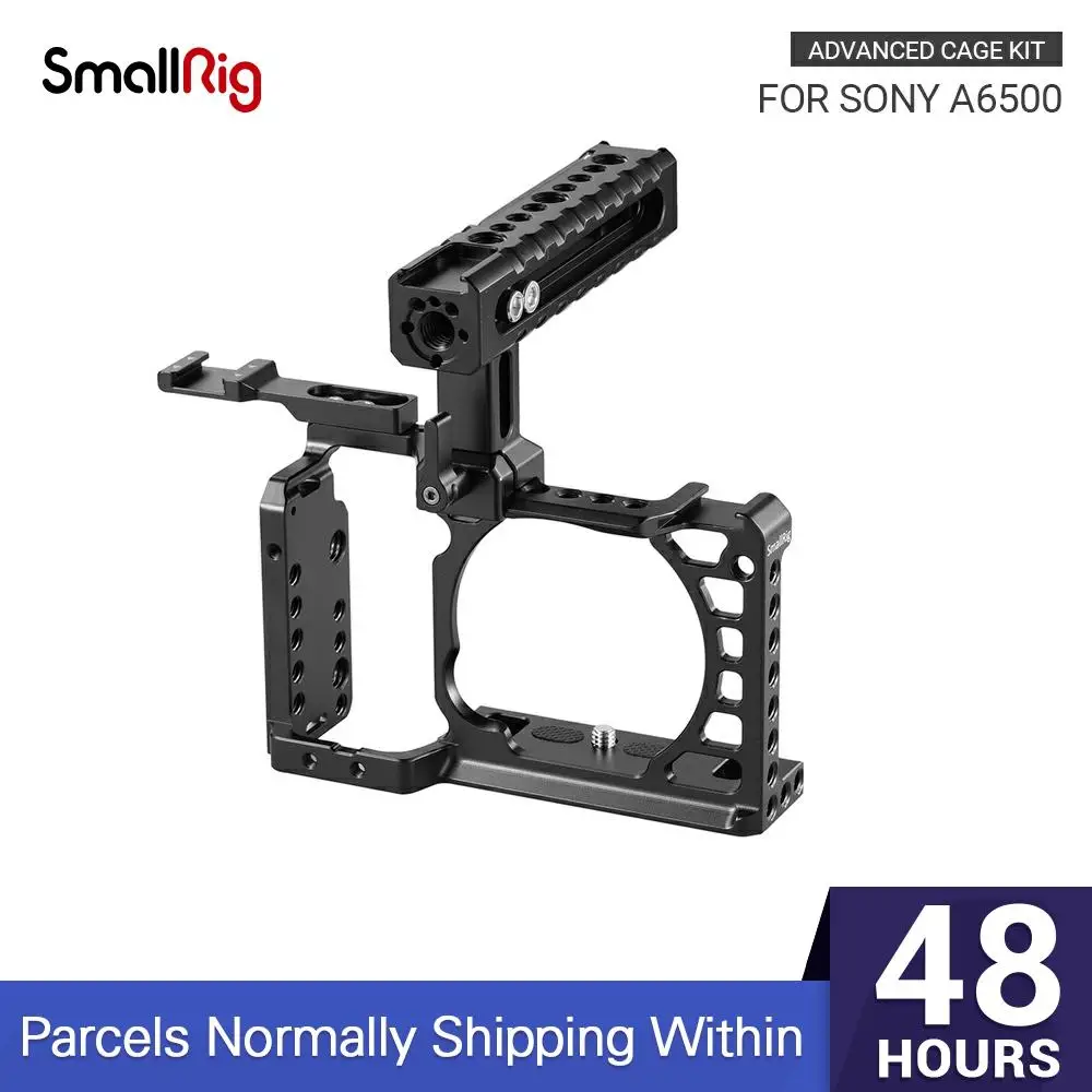 SmallRig A6500 предварительный клетки с НАТО ручка + Холодный башмак комплект