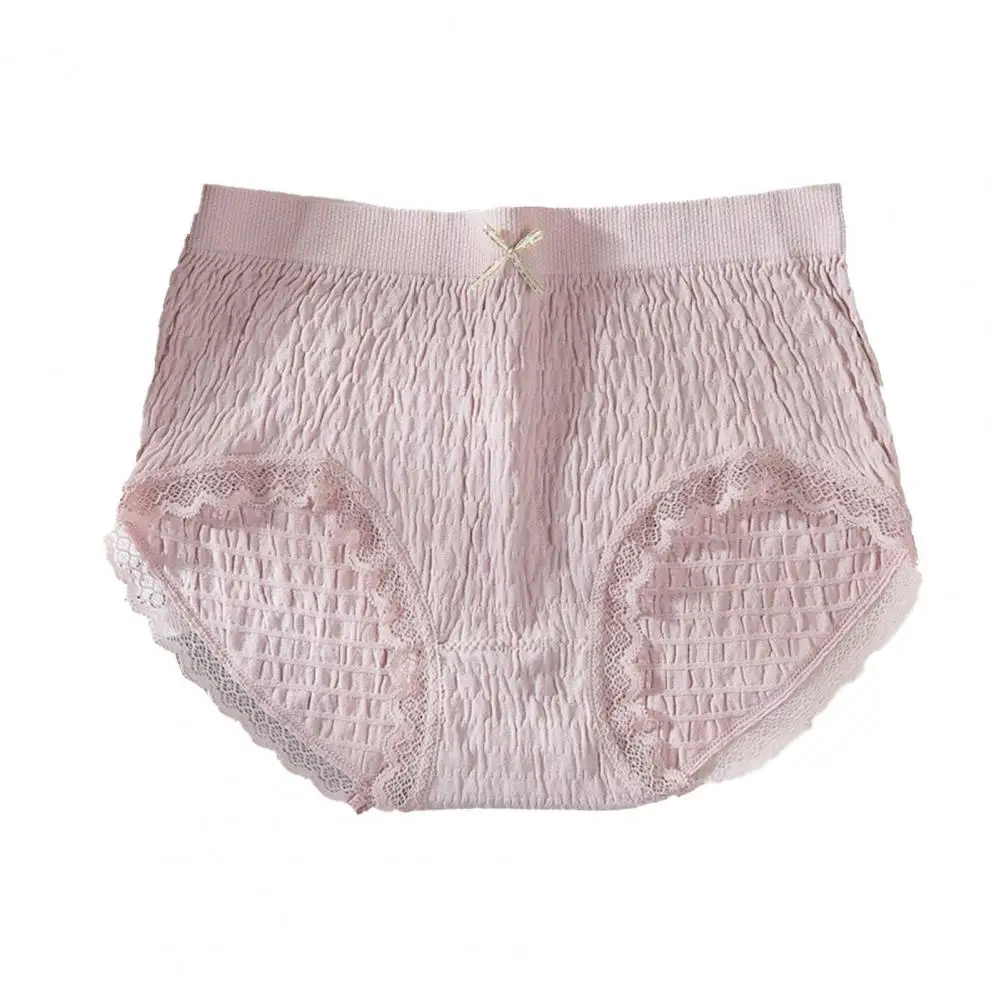 

Women Panties Seamless Lace Sexy High Elasticity Mid Rise Underpants Wear women underpants bow design skin-friendly Panties