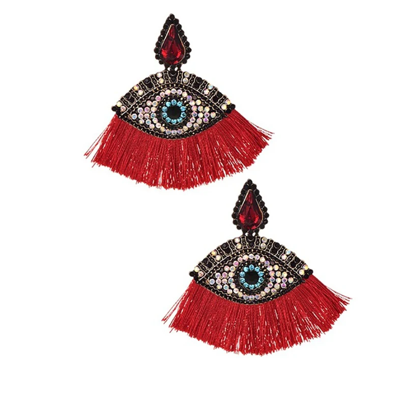 Женские серьги-кисточки Lafit винтажные серьги-гвоздики с геометрическим рисунком