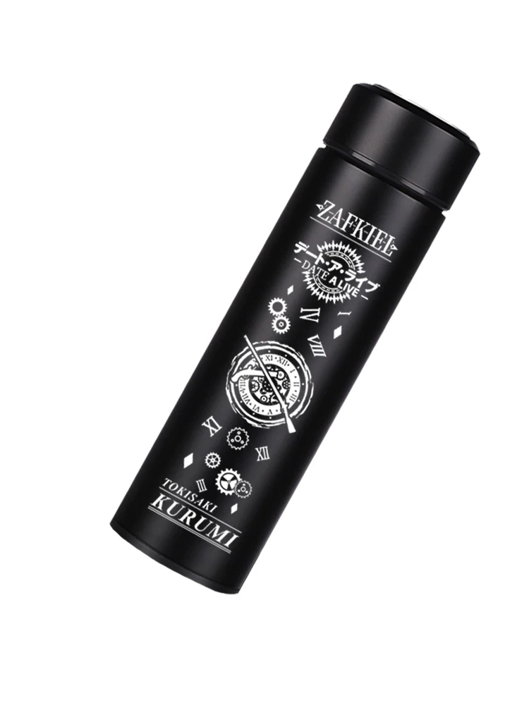 

Anime DATE A LIVE Tokisaki Kurumi Stainless Steel Vacuum Cup Temperature Display Thermos Cup Fashion Portable Water Bottle Gifts
