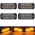 Аварийные стробоскопические лампы, 12 светодисветодиодный, поверхностное крепление, мигающие огни для грузовика, автомобиля, маячок, предупреждающий сигнал, фонарик, аксессуары