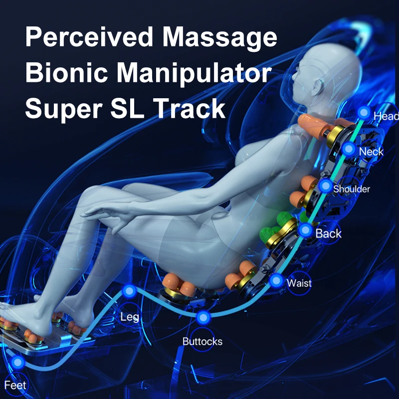 Роскошное Полноразмерное интеллектуальное массажное кресло POQBWT для ног