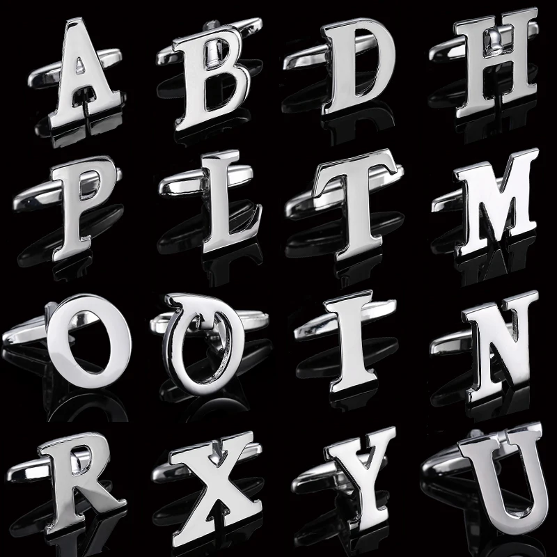 

Классическая дизайнерская Высококачественная французская Мужская рубашка с 26 буквами, бриллиантовые Свадебные манжеты, деловые украшения...