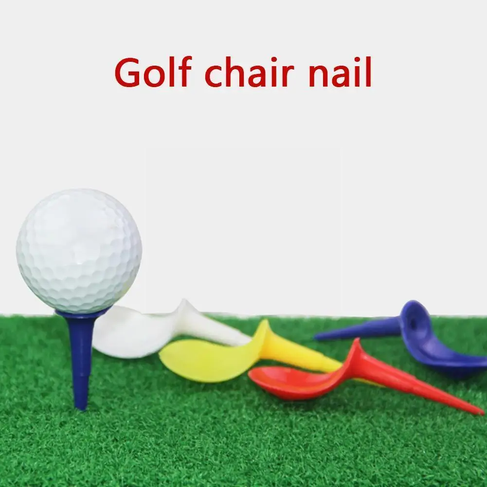 

10 Pieces Plastic Novel Anti Sheet Golf Tee 50mm Random Colors Golf Training Equipment Excellent Accessories Z3d7