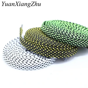 Два-Цвет плоские шнурки мода полиэстер кроссовки со шнуровкой; Сезон зима Цвет s клетчатый двойной Слои полая обувь на плоской подошве, шнурки для обуви, 100120140 см PD