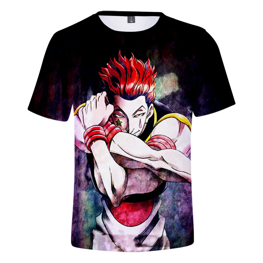 

Лидер продаж 2021, футболка Hisoka с 3d принтом, летняя модная популярная Повседневная футболка с коротким рукавом, уличная одежда унисекс в стиле...