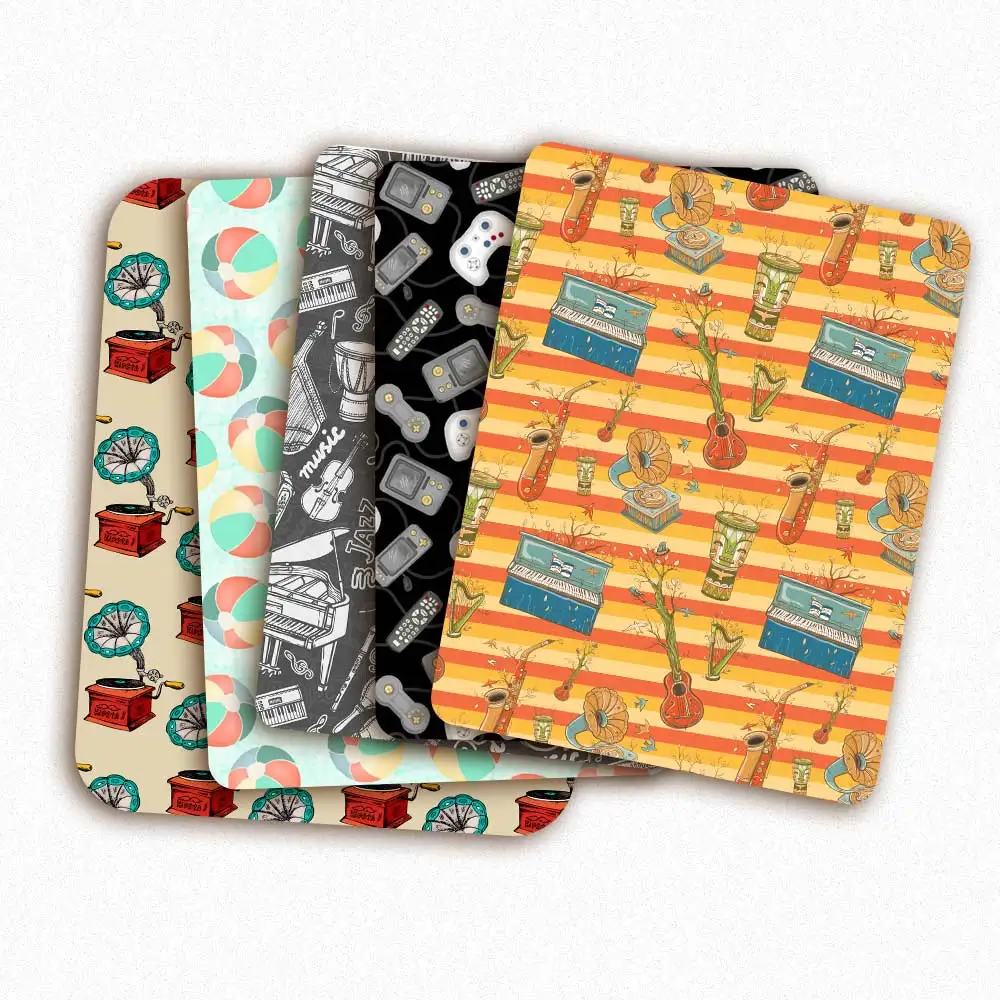 Полиэстер хлопок лист граммофон игровой автомат с печатным рисунком ткани