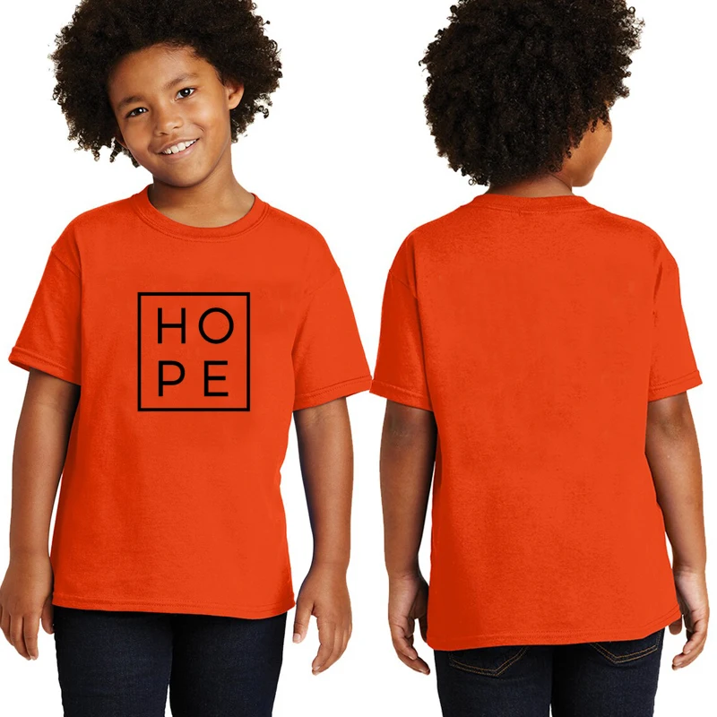 

Детская одежда с надписью Hope Box, религиозная футболка, Детская футболка в стиле бохо, топы с изображением Иисуса мерча, футболка с рисунком и...
