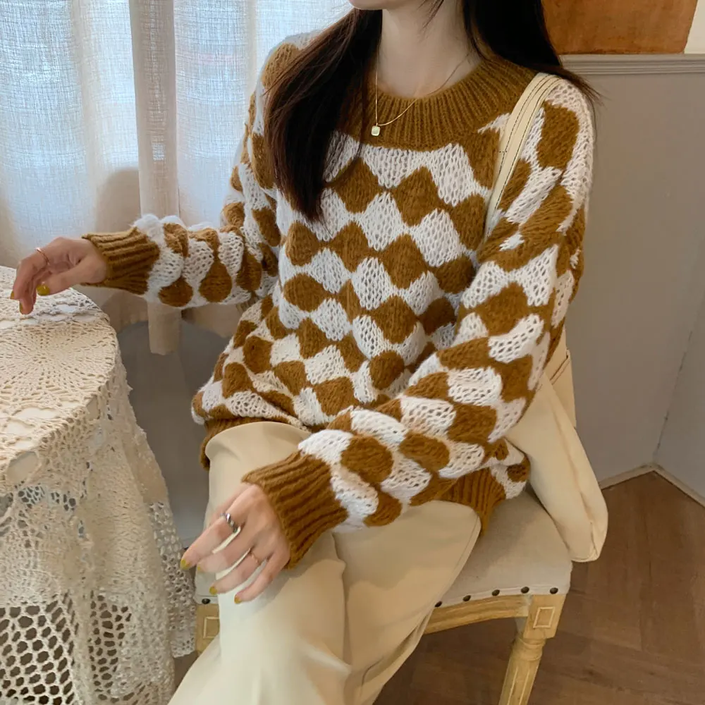 Make firm предлагает ~ шикарные корейские мохеровые вязаные свитеры пальто