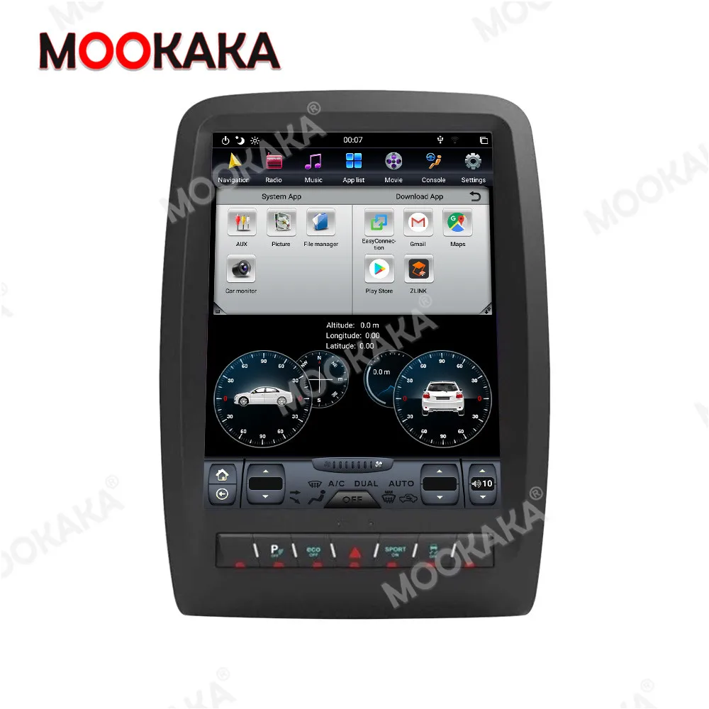 Для Dodge Durango 2012 -2019 Tesla style Android 9.0 автомобильный радиоприемник с навигацией GPS