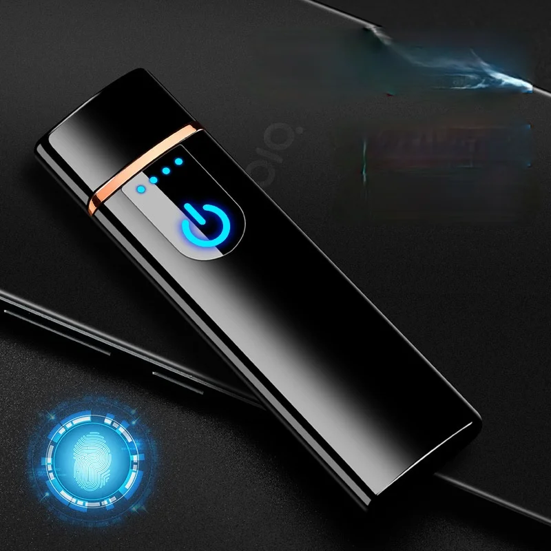 

Personalized Usb Convenient Charging Lighter Windproof Touch Induction Heating Wire Cigarette Lighter Smoking Accessories Gifts