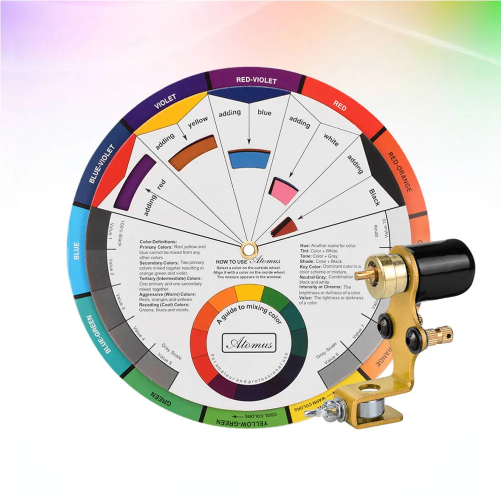 

1 Pack Delineating Rotary Motor Machine Multifunction Lower Noise Liner Shader with Color Circle for Beginner (Bla