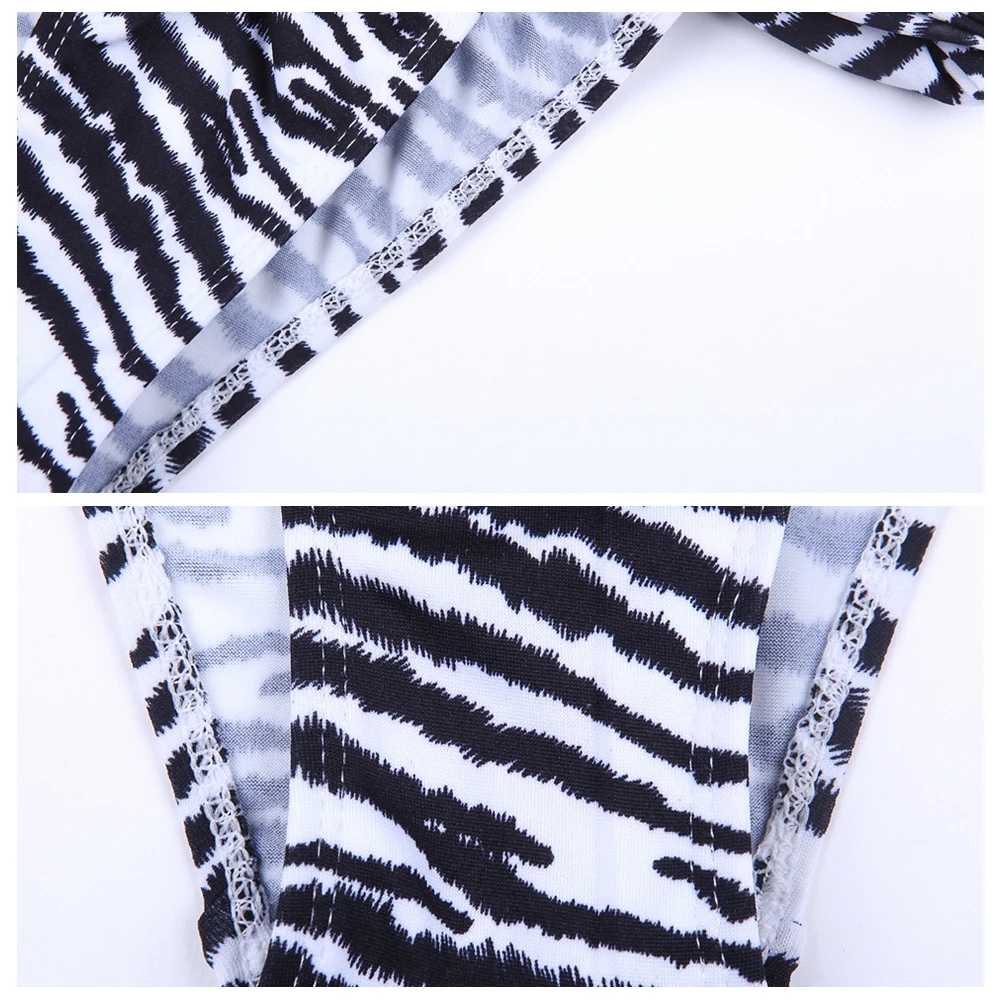 

Zebra Print Swimsuit Triangular Cup Bikini Small Butt Push Up Swimwear Large Women Plus Size Sexy Picture Of Mature Micro Bikini