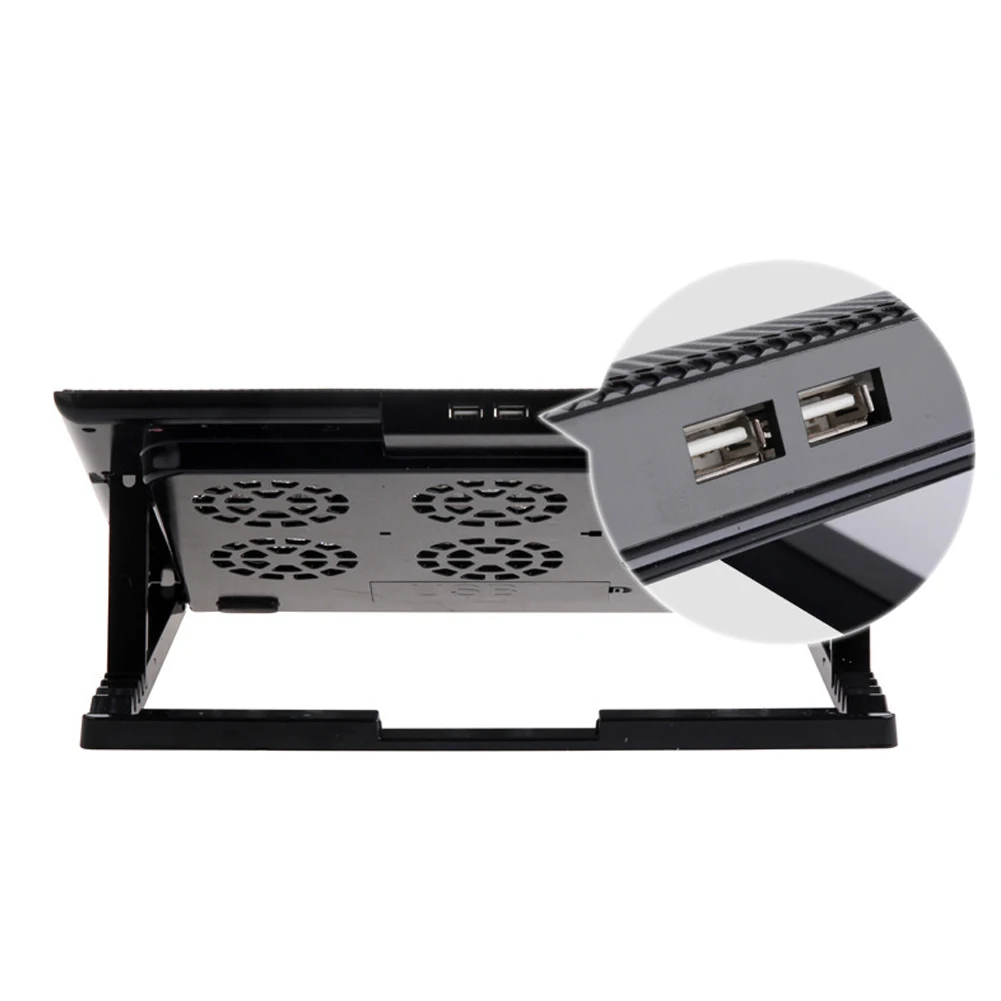 Охлаждающая подставка для ноутбука 6 вентиляторов два USB вентилятора сенсорная