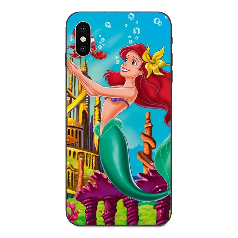 Русалочка Ариэль классическом стиле с принтом в виде персонажей из мультфильма