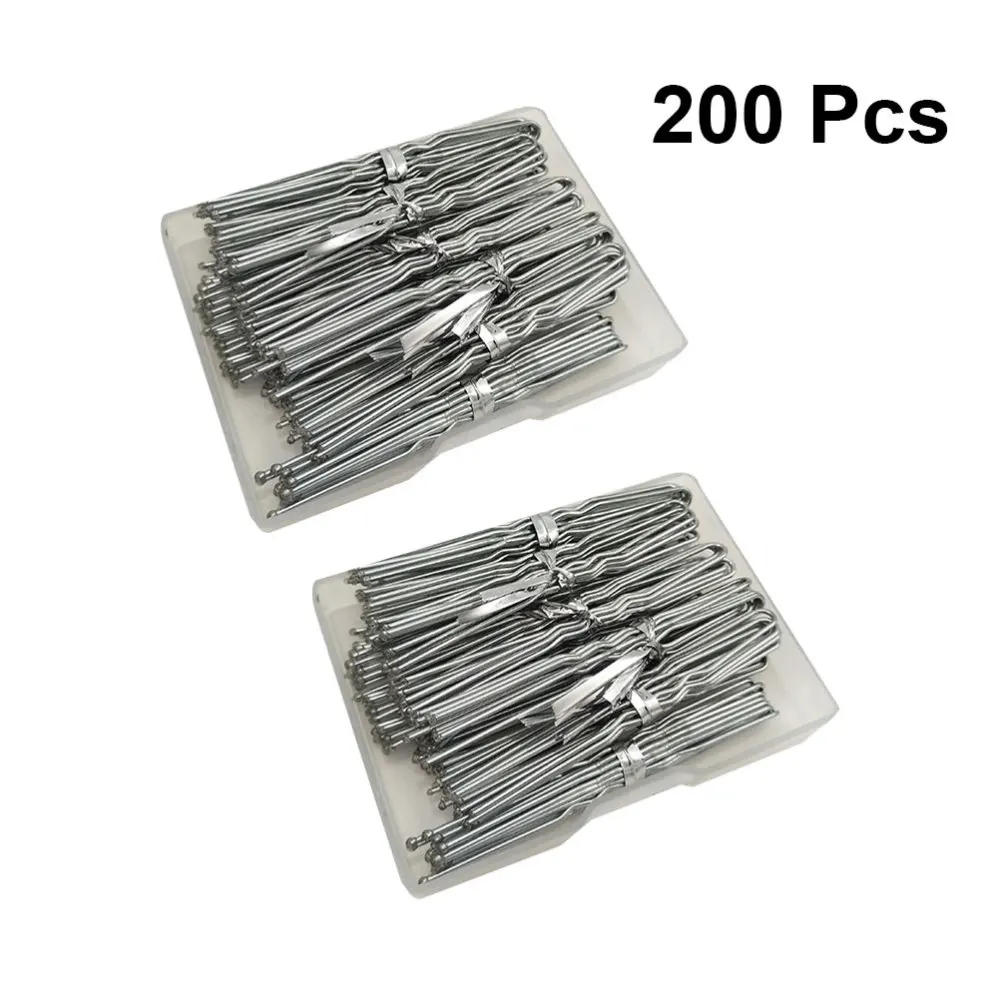 

200pcs U-shaped Hair Clip Transparent Boxed U Hairpin 6CM