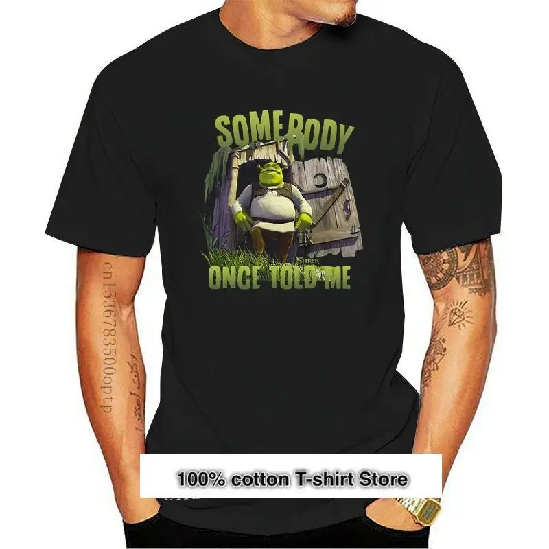

Camiseta de Шрек, camisa negra с мужским надписью «People una раз»