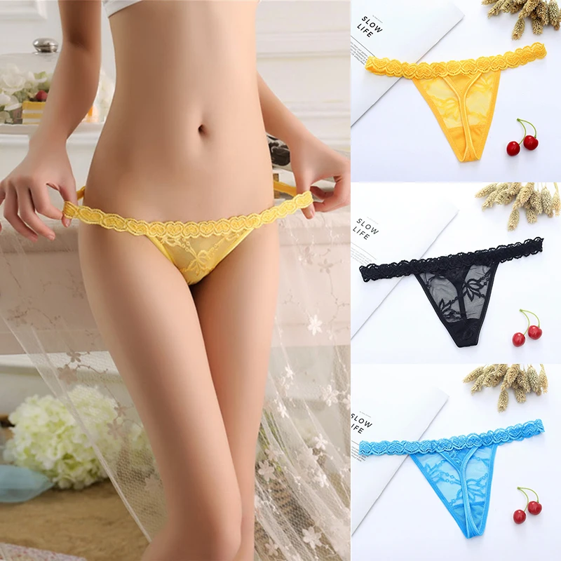 Модное женское нижнее белье с вышивкой в виде сердца прозрачные стринги низкой