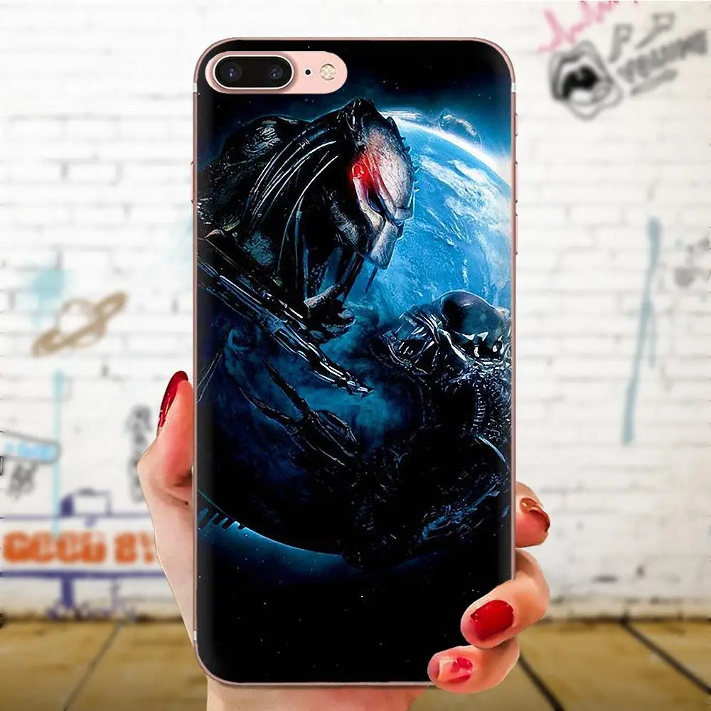 Xenomorph инопланетянин Хищник ТПУ с узором розового цвета для Huawei Honor 4C 5A 5C 5X6 6A 6X7 7A 7C