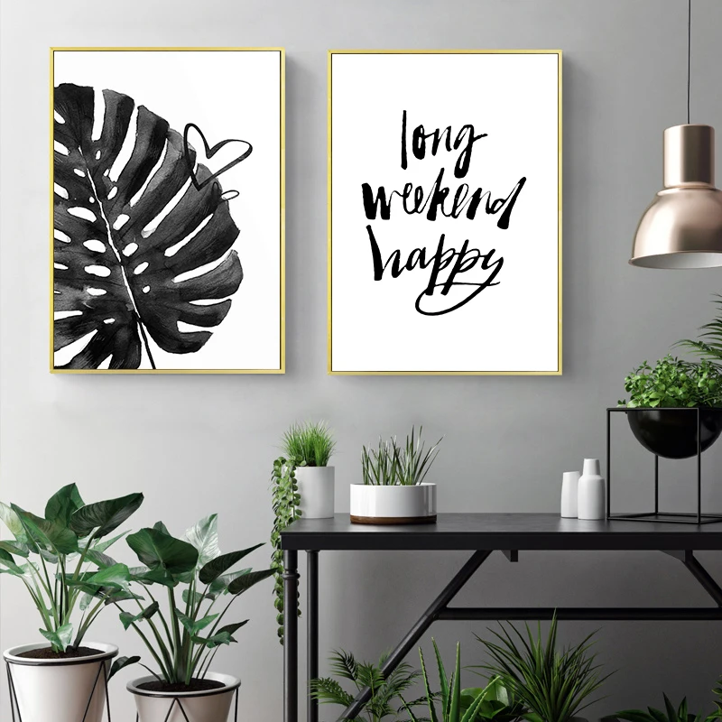 Картина на холсте с изображением ананасов растений Листьев пейзажа плакаты