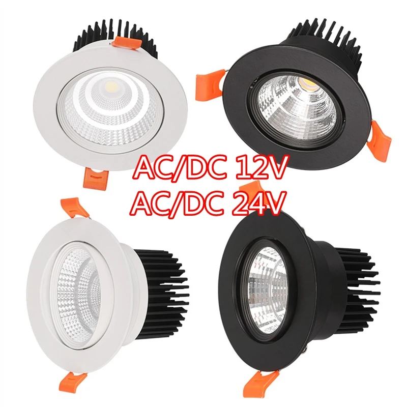 Встроенный светодиодный потолочный прожектор низкого напряжения AC/DC12V 24V лампа