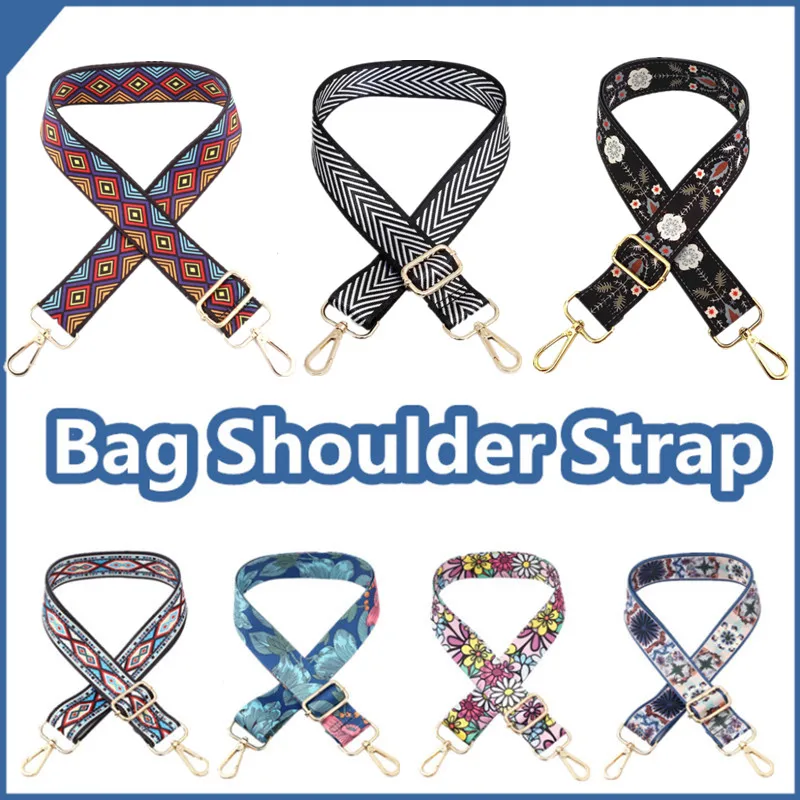 

Нейлоновый/хлопковый ремешок для сумок, Женский Цветной ремешок для кросс-боди, сумка-мессенджер, Наплечные ручки, регулируемые ремни с выш...