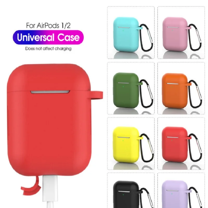 Для Airpods QI Стандартный беспроводной приемник крышка защитный чехол для наушников