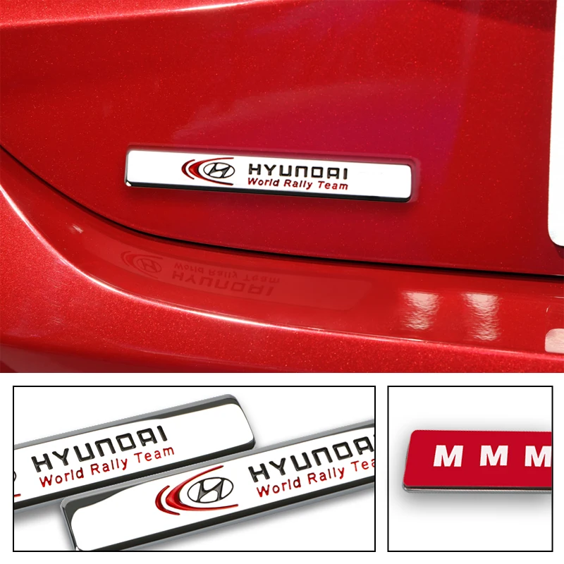 1 шт. автомобильные наклейки металлическая Runk бампер сбоку хвост на Hyundai Tucson Solaris