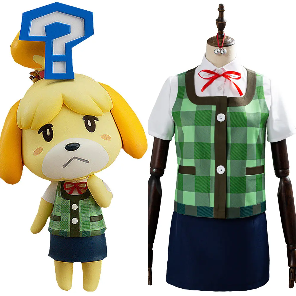 

Game Animal Cosplay Crossing Isabelle Cosplay Costume Women Girls Uniform Halloween Carnival Costume