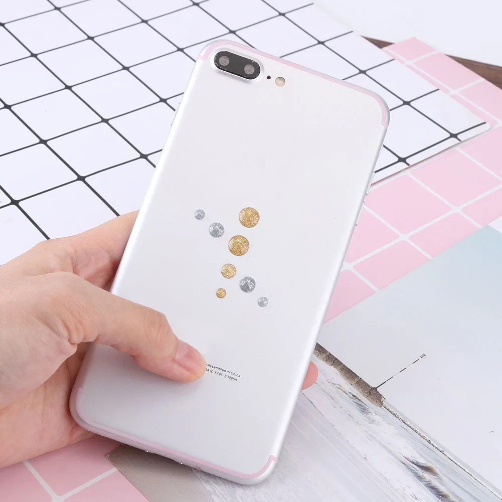 Красивая полимерная наклейка в горошек для скрапбукинга 5 шт./лот самоклеящаяся