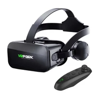 2021 hot sale vr glasses headset with wireless bluetooth handle eye protection 3d glass support 4 0 6 0 inch smart phone