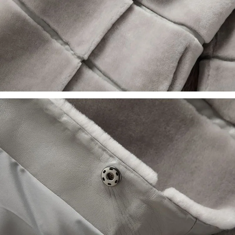 Зимнее новое женское меховое пальто женские утепленные куртки с длинными