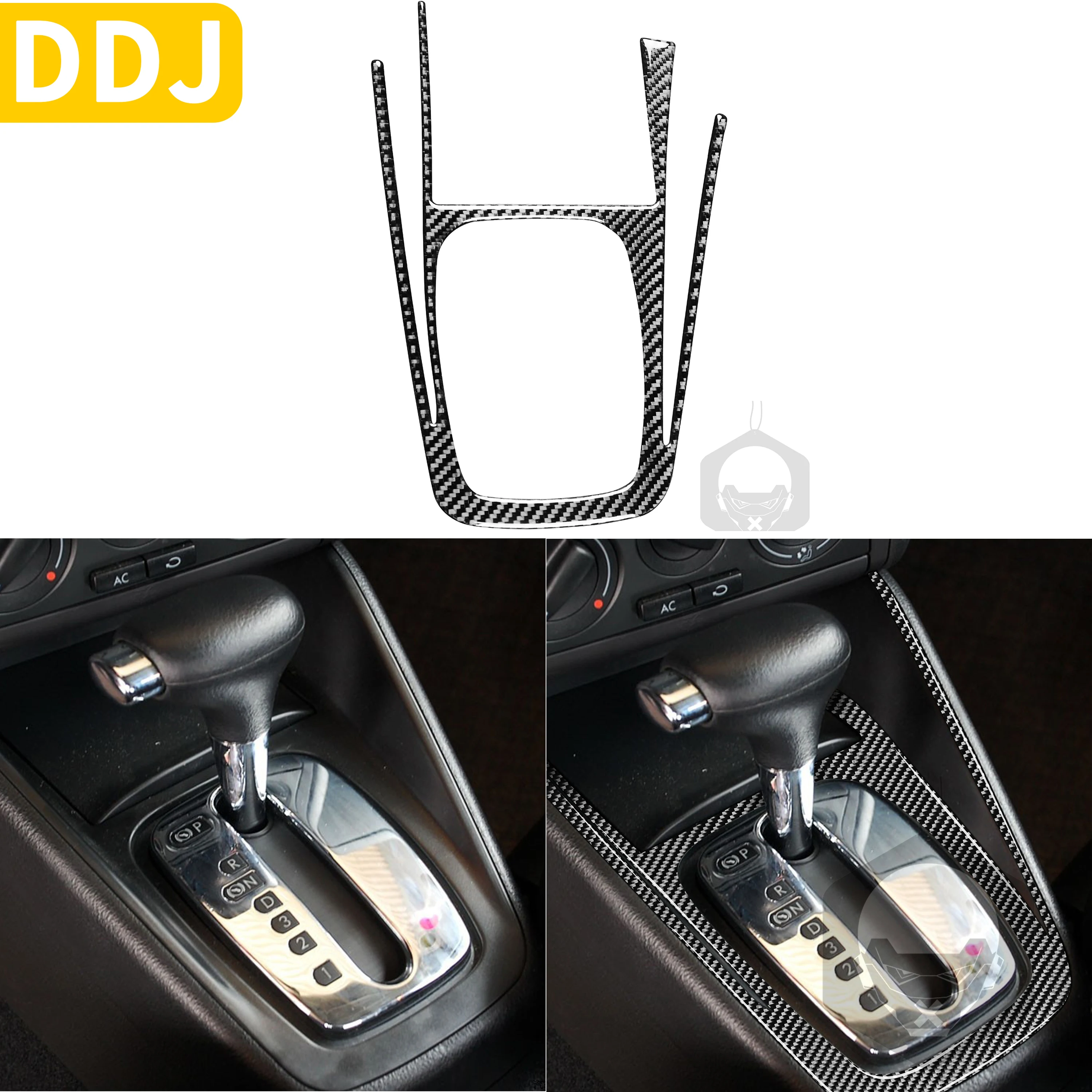 

Car Gear Box Carbon Fiber Stickers For Golf 4 Jetta Bora MK4 R32 GTI 1999-2004, Gear Shift Panel Frame Cover Trim For Golf 4Car
