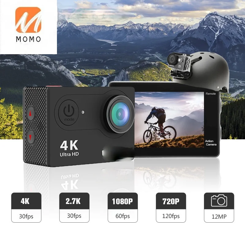 Скидка Прямая поставка оригинальная водонепроницаемая Спортивная камера 4k видеокамера Wi-Fi H9R Экшн-камера