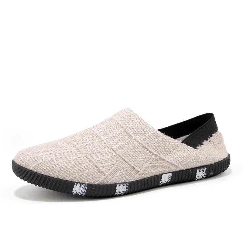

2020 New Summer Autumn Canvas Men's Shoes Breathable Men Vulcanized Shoes Slip Wear Men's Flat Shoes Soft Casual Shoes Size 44