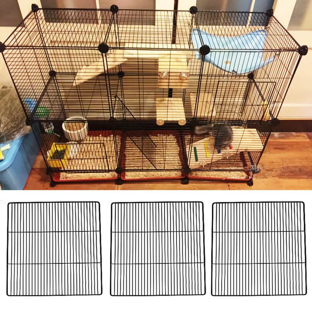 

DIY Pet House Foldable Pet Playpen Iron Fence Puppy Kennel For Exercise Training Puppy Kitten Space Rabbits/Guinea Pig/Hedgehog