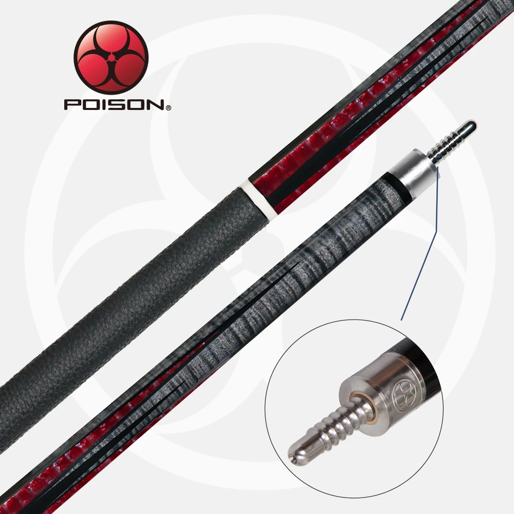 Official POISON ST Billiard Pool cue C8 Technology Shaft 12.75mm Tip Professional Teco Billar Stick Excellent Billard Cue | Спорт и
