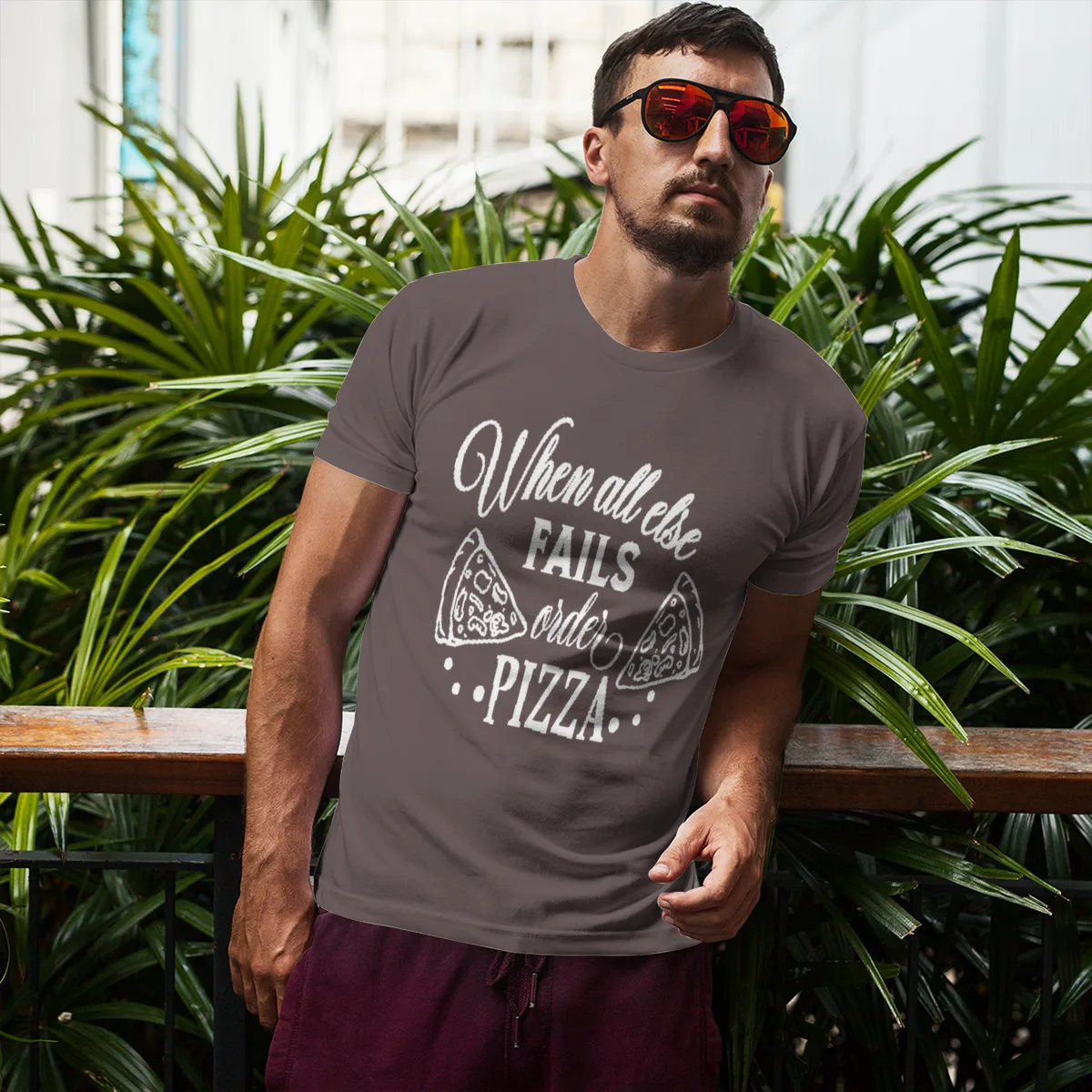 

CmetNi When all else fails order pizza T-Shirt Streetwear Kawaii HipHop Unisex Tees 62524