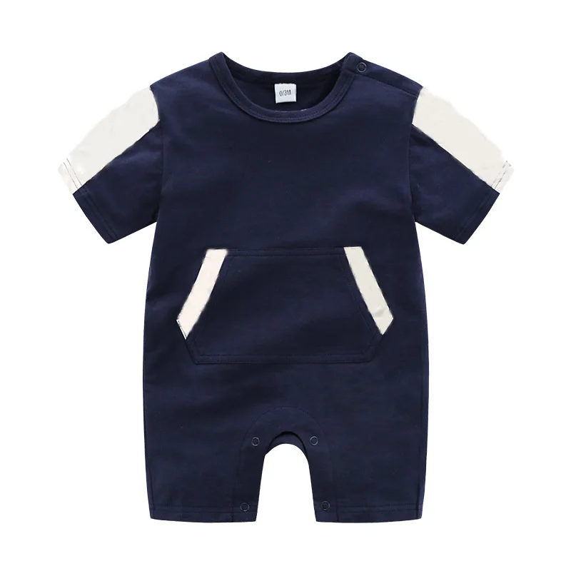 Для маленьких девочек одежда Детские комбенизоны короткий рукав для