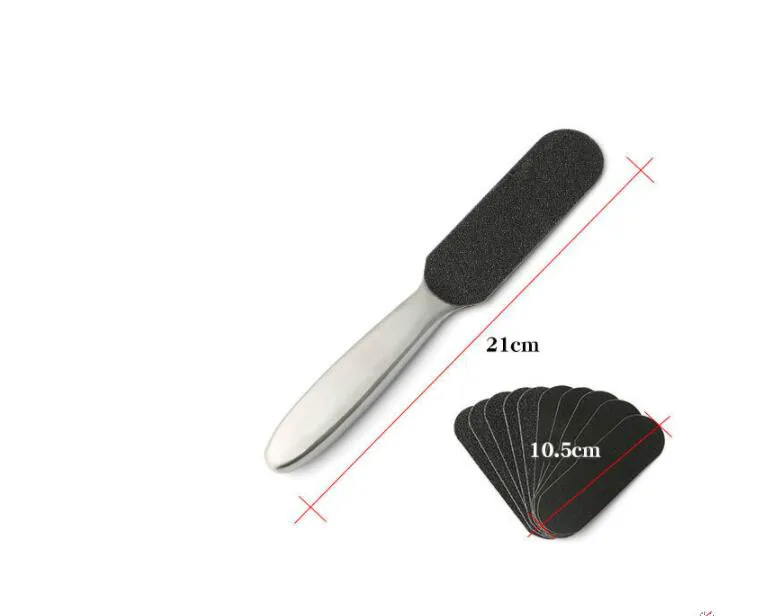 Средство для педикюра и Рашпиль из нержавеющей стали ног 10 запасных