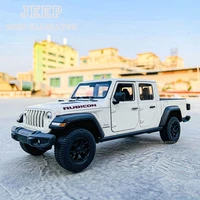 welly 127 the new hot jeep 2020 jeep gladiator pickup simulation alloy car model crafts decoration collection toy tools gift
